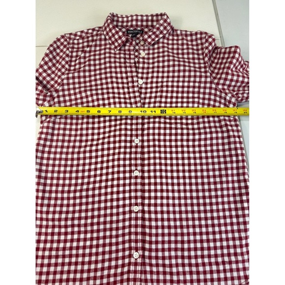 Mercantile j crew Gingham Button Down Shirt Long Sleeve Career Casual S - Picture 4 of 8